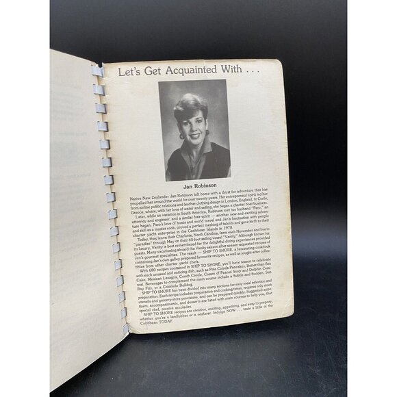 SHIP TO SHORE Virgin Islands Charter Yacht Recipes Vintage Cookbook 1984 SIGNED - Picture 10 of 16
